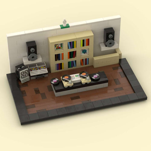 The Piece Junction LEGO MOC – DJ RELLYRELL's Setup & Record Shelves - Instructions Instructions PDF