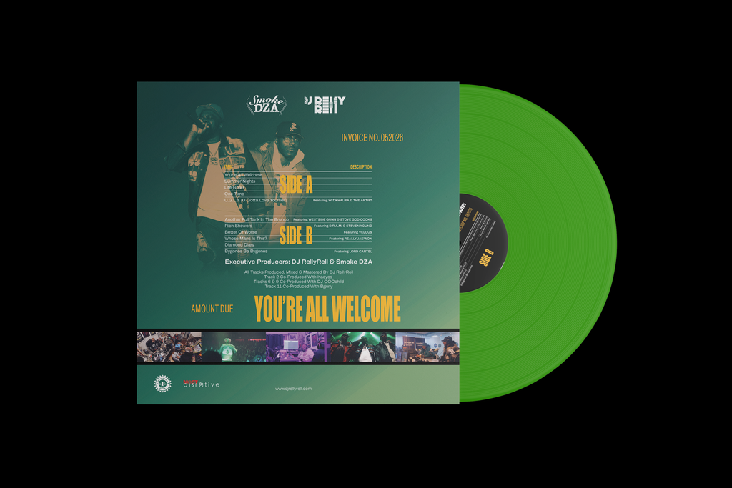 Smoke DZA & DJ RellyRell - You're All Welcome (Deluxe Edition Green Vinyl)